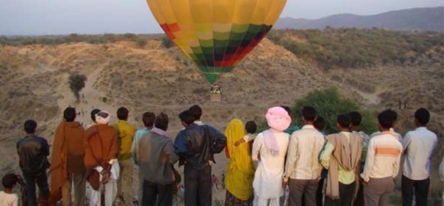 Montgolfière à Jaipur