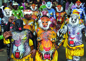 ONAM Festival Pulikkali