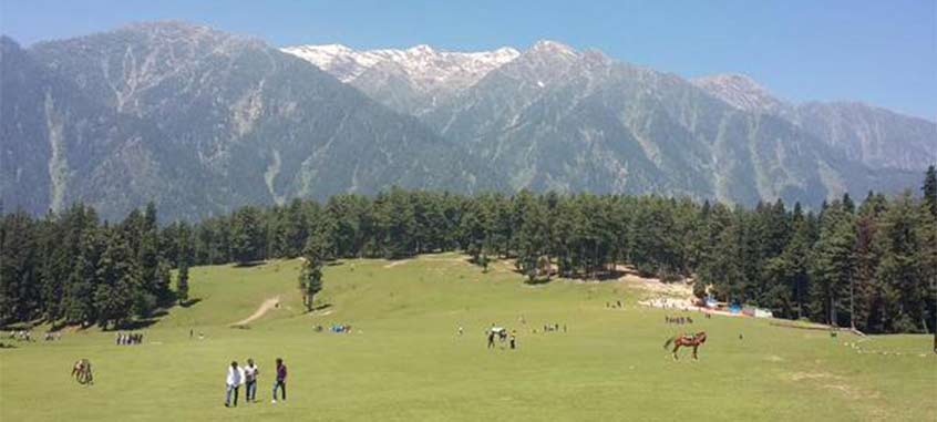 Vue de vallée de Pahalgam