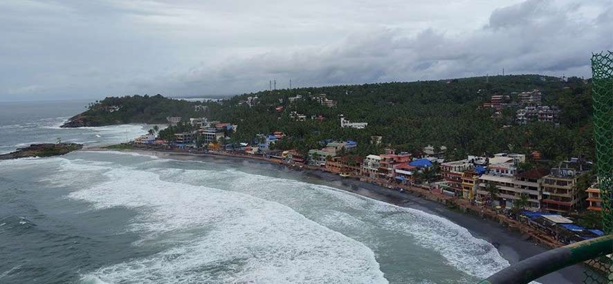 Plage de Kovalam maison légère