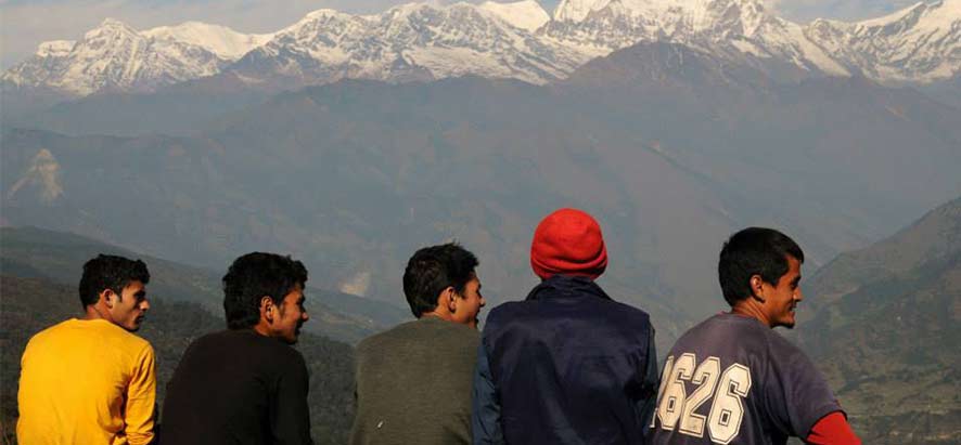 une vue du sud de l'Annapurna